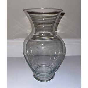 Large Clear Glass Flower Vase #1
